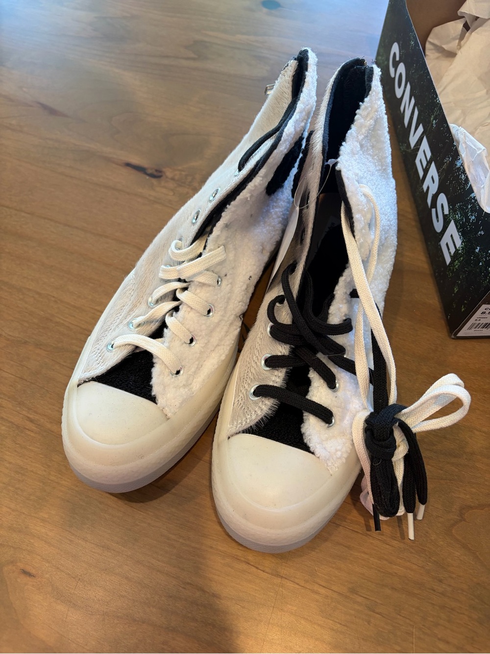NIB $130 Converse x CLOT Chuck 70 Hi “Giant Panda” 8.5 Mens, 10.5 Women’s - Picture 3 of 11